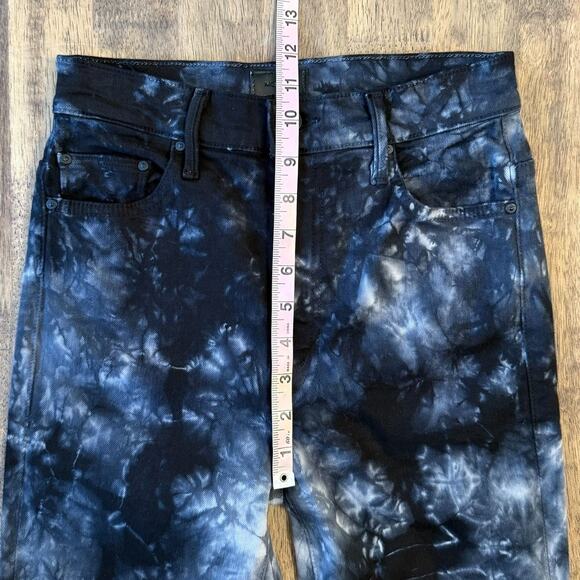 MOTHER The Super Swooner Winding Path Shibori Tie-Dye High-Rise Denim Jean Sz 26 - Picture 5 of 11
